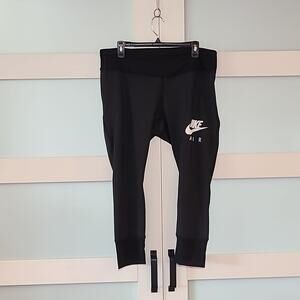 Nike Air Dri-Fit Running Tights Cropped Womens Plus Size 1X Drawstring Athletic